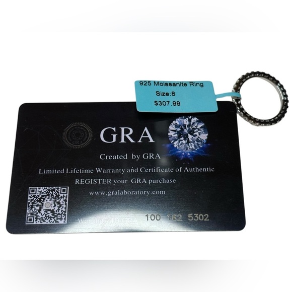 ✨ 925 Moissanite Eternity Ring – Size 8 – Sparkling Band - Picture 3 of 5